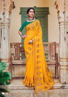 Kashvi Nadia Fancy Wear Designer Georgette With Antique copper Zari Saree Collection 